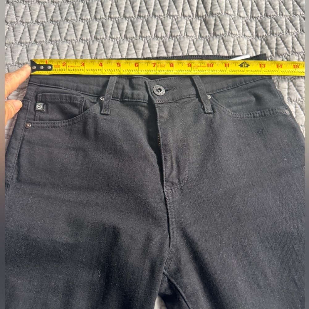 AG Isabelle Button-Up High-Rise Straight Cut Black Corduroy Jeans. Size 26 - Picture 4 of 11